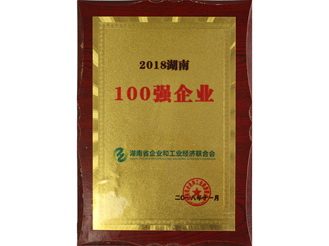 2018湖南100強(qiáng)企業(yè)